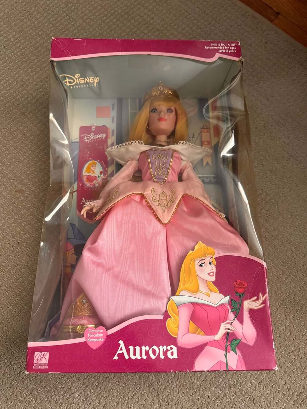The Brass Key Disney Princess Aurora Porcelain Keepsake Doll 2001